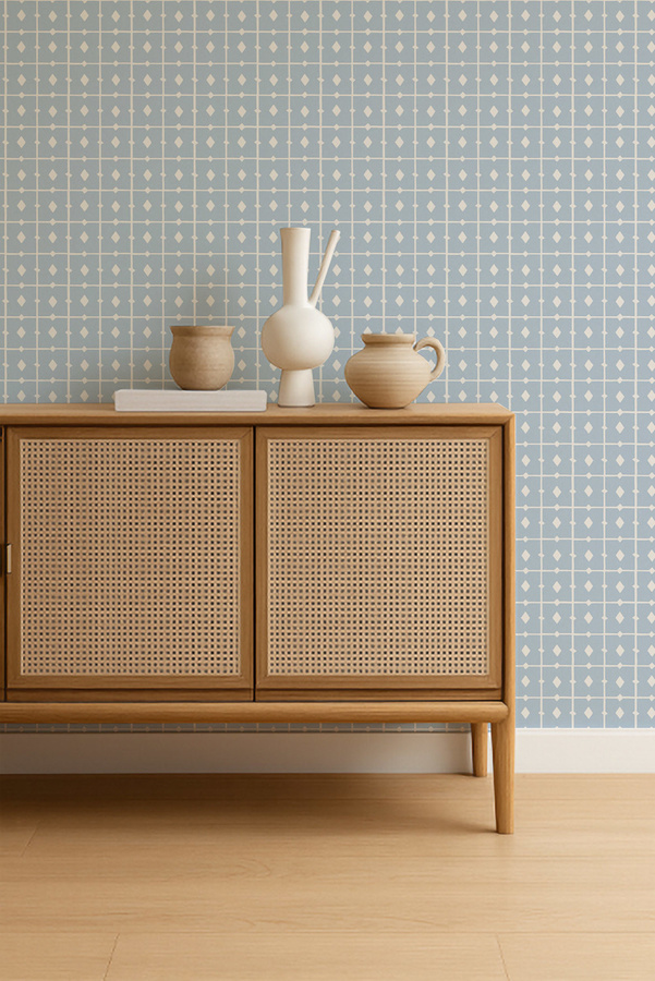Scion Tapetenfliesen Cornflower Blau Modern Geometrisch Abstrakt Vlies - Bild 2