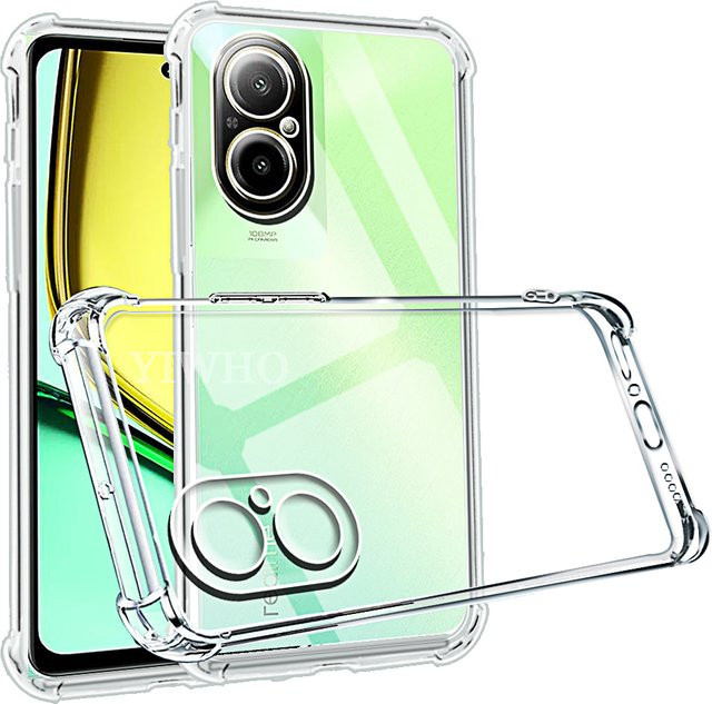 Stoßfeste Silikon Handyhülle für Realme C67 4G in Transparent, weiches TPU Case - Bild 1