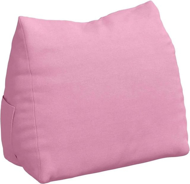 vidaXL Keilkissen Rosa aus Polyester mit abnehmbarem Bezug, B/T/H: 45 x 20 x 35 cm - Bild 1