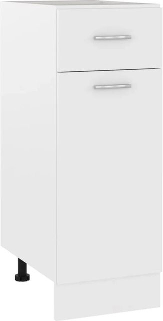 vidaXL Schubunterschrank aus Holzwerkstoff in Weiß, B/T/H: 30 x 46 x 81,5 cm - Bild 1