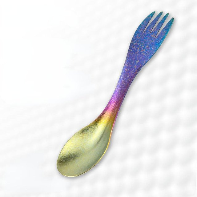 TiTo Titanium Spork Ultraleichtes Outdoor-Geschirr für Camping und Picknick in Bunt - Bild 1