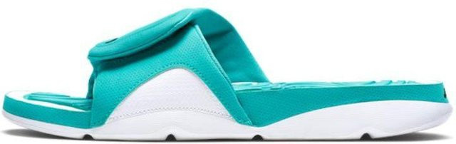 Jordan Pantoletten Herrensandalen, Blau Weiß, Größe 46 - Bild 1