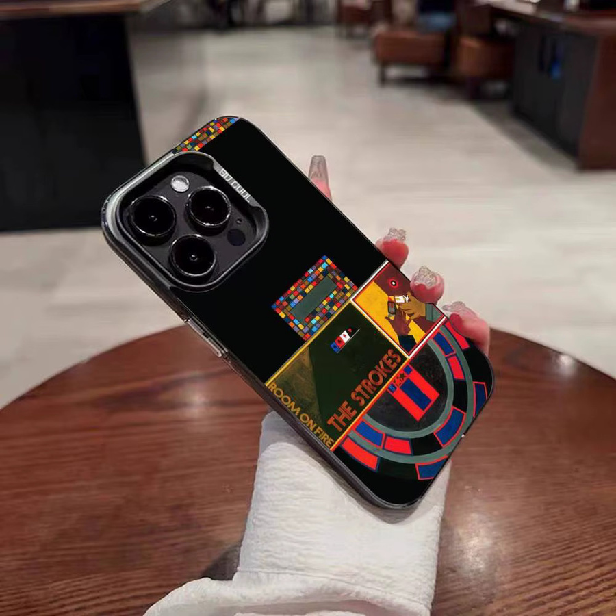 Mesuca Stoßfeste Handyhülle The Strokes Is This It Design für iPhone 11 bis iPhone 17 Pro Max Plus Multicolor - Bild 4