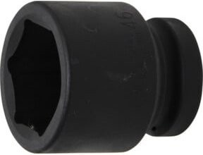 BGS Kraft-Steckschlüssel-Einsatz Sechskant Schwarz, Antrieb 1 Zoll (25 mm), Schlüsselweite 46 mm - Bild 1