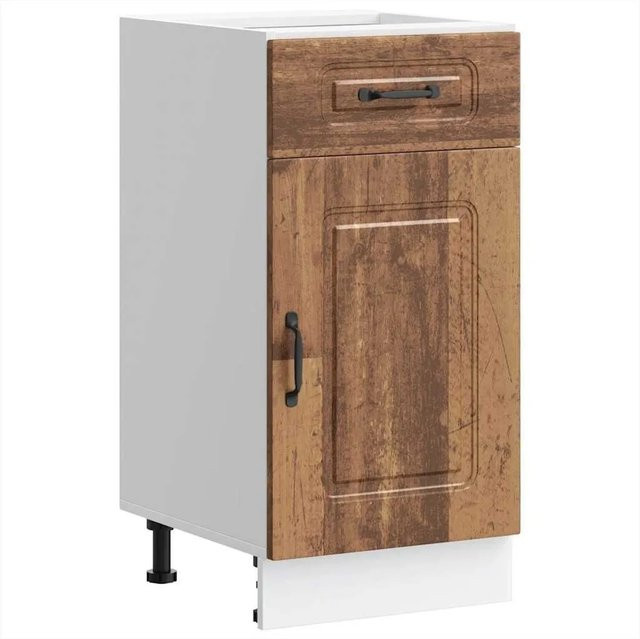 vidaXL Küchenunterschrank Kalmar in Altholz-Optik, braun, B/T/H: 46,0 x 40,0 x 81,5 cm - Bild 1