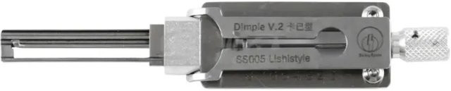 LSIHI 2-in-1ss005 KABA Dimple Lock Pick Edelstahl-Schlossöffnungswerkzeug für Wohnzylinder in Silber - Bild 1