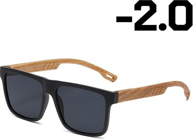 SNQP Sonnenbrille, Vollrand, Square, Kunststoff, Herren, black grey - Bild 1