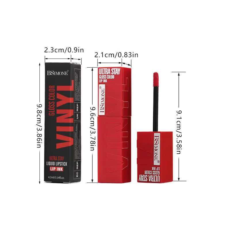 BSIMONE Matte Ink Liquid Lipstick, Nude, 4,2 ml - Bild 5