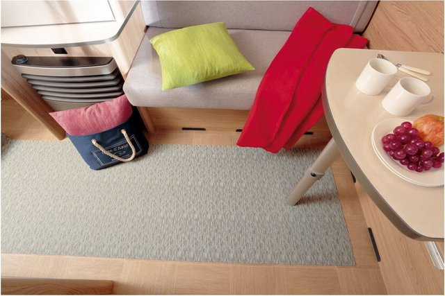 Peyer Syntex 1 Mira Jacquard-Teppich in Grau, B: 65 cm, L: 180 cm - Bild 1