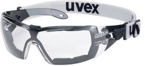 Uvex Pheos Schutzbrille in Grau und Schwarz mit UV-Schutz und EN 166 Zertifizierung - Bild 1