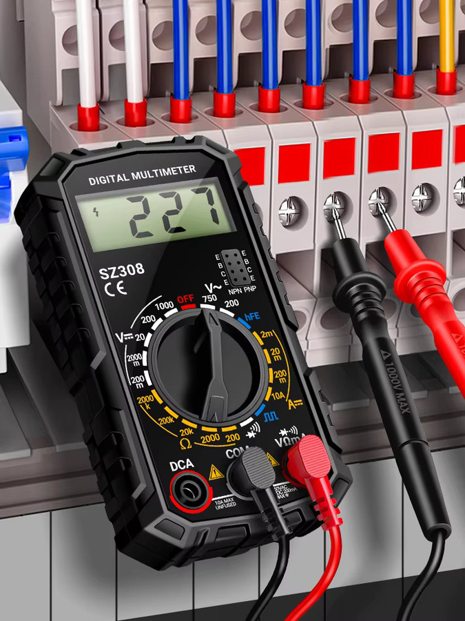 ANENG SZ308 Digital-Multimeter Tester für AC/DC Spannung, DC Strom, Widerstand und Diode in Rot - Bild 7
