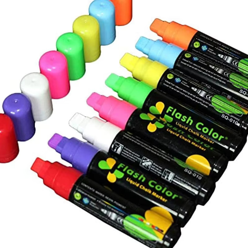 Kissbuty LED Kreidemarker Set, 8 Farben, löschbare Textmarker für LED Schreibtafeln und Whiteboards, Durchmesser: 5 mm, 6 mm oder 8 mm oder 10 mm - Bild 2