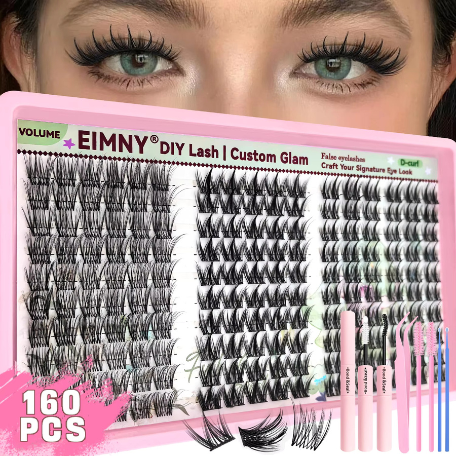 EIMMY Cluster-Wimpern-Set, künstliche Wimpern, gemischte Längen - Bild 6