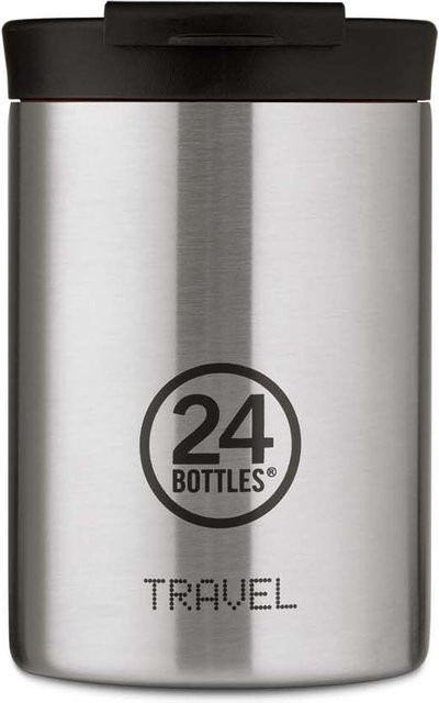 24Bottles Travel Tumbler Basic aus Edelstahl in Silber, 350 ml - Bild 1