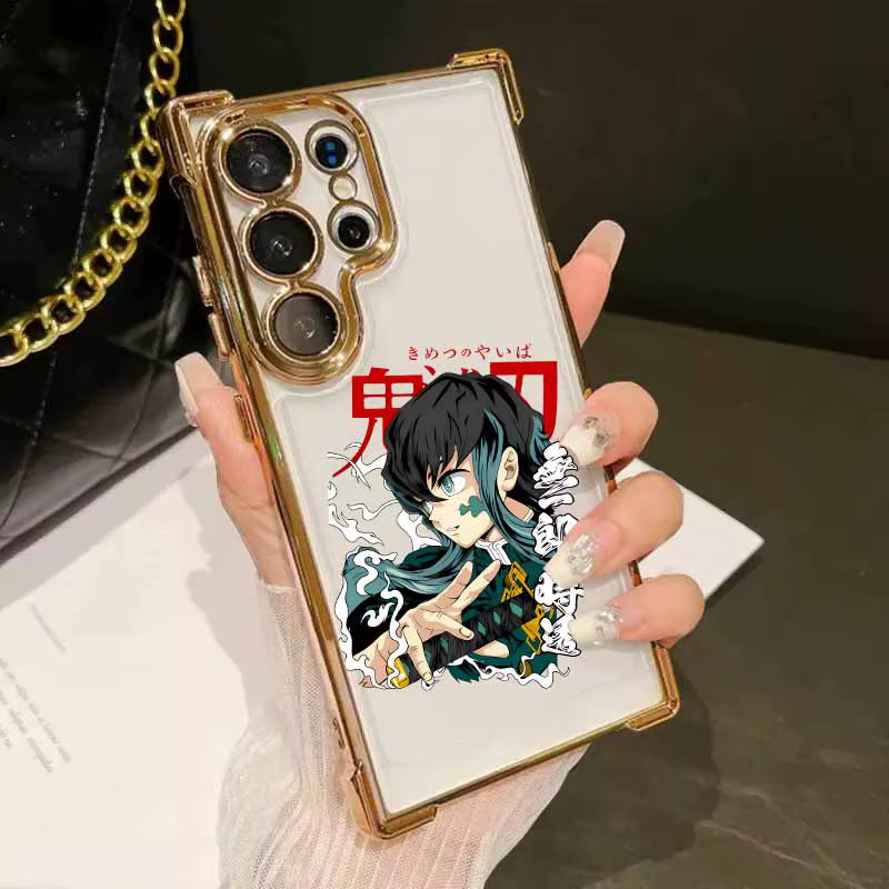 DemonS S-layerS Anime Handyhülle für Samsung Galaxy S26 S25 S24 S23 S22 S21 S20 (Ultra, Plus, FE, Lite) sturzsicher und plattiert, Mehrfarbig - Bild 3