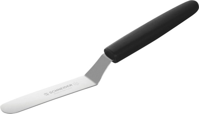 Schneider Winkelpalette Teigschaber in Schwarz mit einer Klingenlänge von 11,5 cm und einer Gesamtlänge von 22 cm - Bild 1