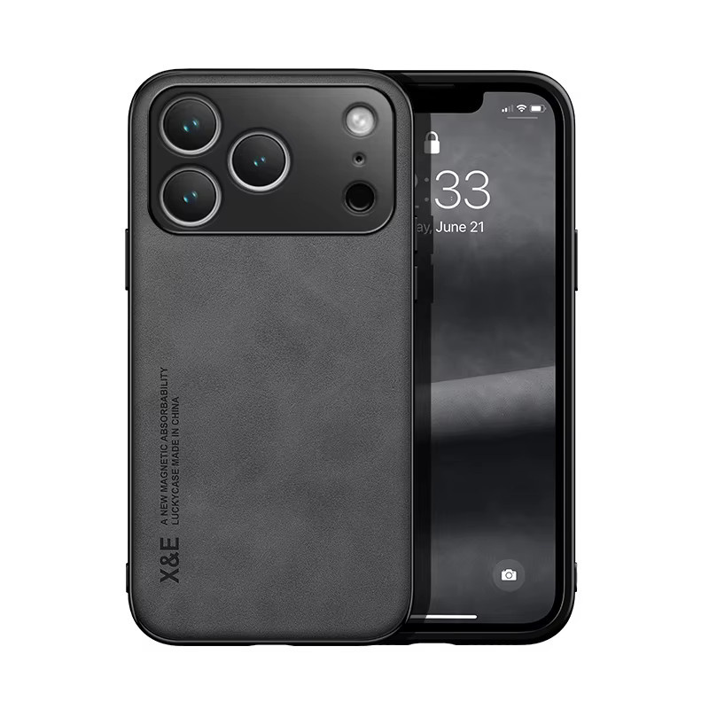 Stoßfeste Magnetische Schutzhülle für iPhone 17 Pro Max, iPhone 17 Air und iPhone 17 Pro in Grau mit magnetischer Auto-Halterung von CYYWN - Bild 4