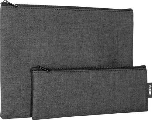 Sigel Taschen-Organizer Set, 2-teilig, grau, B: 25,0 cm, T: 1,0 cm, H: 18,0 cm - Bild 1