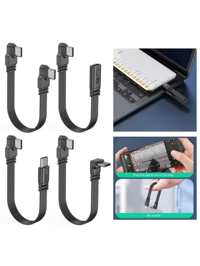 XINYUANSHUNTONG USB-C Typ-C Datenkabel in Schwarz mit 45 W Schnellladefunktion, 4K-Videoübertragung und 480 Mbit/s Datenübertragungsrate - Bild 6