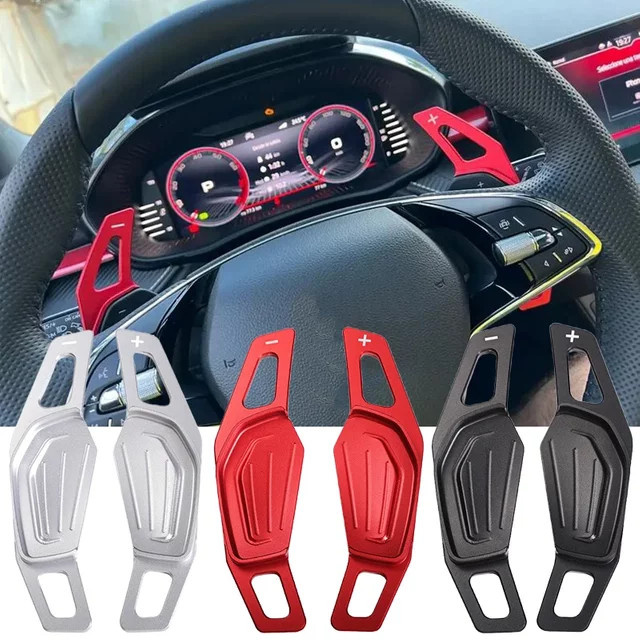 Paddle Shifter für Skoda Octavia A8 MK4, Enyaq IV, Karoq und Kodiaq in Rot für DSG Getriebe - Bild 1