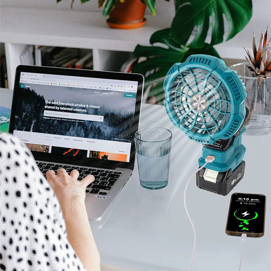 Makita Mini Clip-on-Ventilator für 18-V-Lithium-Akkus mit 3 Geschwindigkeiten - Bild 6