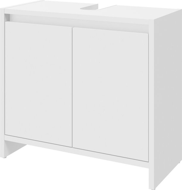 LIVARNO Waschbeckenunterschrank Oslo in Weiß matt, B/T/H: 60,0 x 28,0 x 55,0 cm - Bild 1
