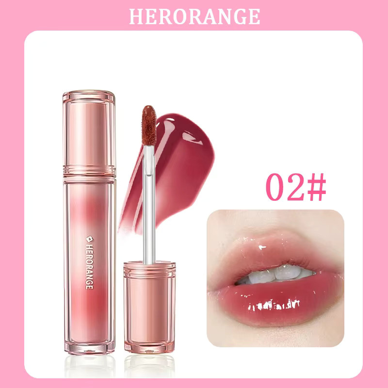 Herorange Iced Tea Gloss Lipgloss, 02#, Glänzend - Bild 2