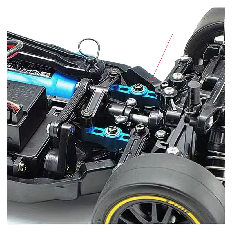 Tamiya Aluminium-Lenkset, RC-Car-Zubehör, Blau, Metall - Bild 3