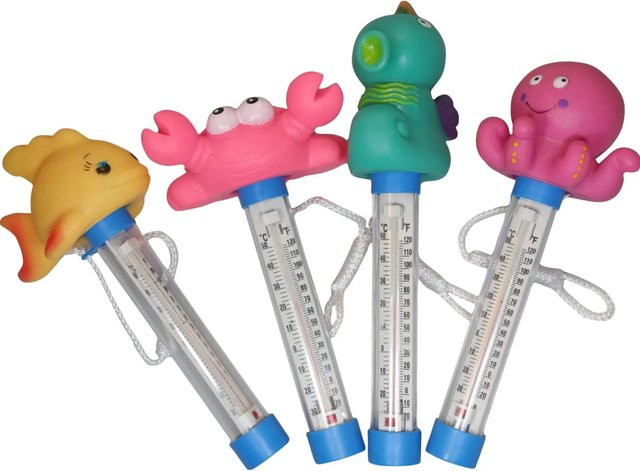 Summer Fun Poolthermometer mit Tierkopf in Multicolor zur Temperaturmessung - Bild 1