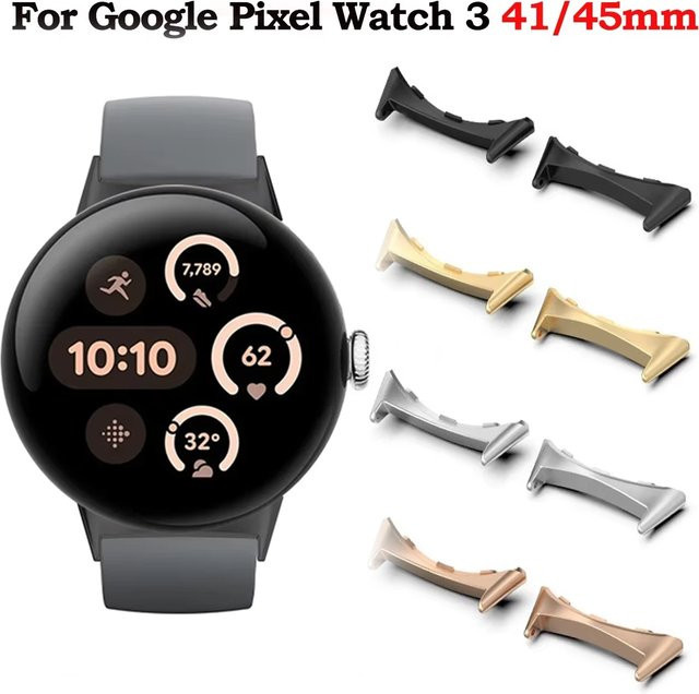 CHIICSMART Uhrenarmband-Adapter Google Pixel Watch 3, Edelstahl, Silber, Unisex - Bild 1
