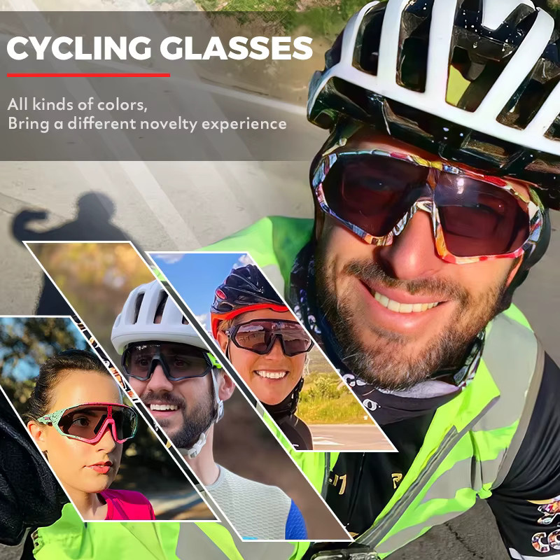 Kapvoe Sportsonnenbrille, Unisex, Vollrand, Multicolor, Kunststoff - Bild 2