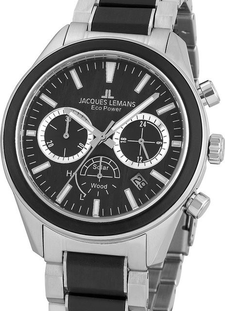 Jacques Lemans Herrenuhr, Solar, Edelstahl, 44 mm, 10 ATM - Bild 1