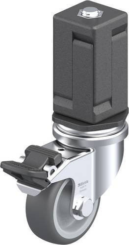 Blickle LRA-PATH 50G-FI-EV07 Lenkrolle mit Feststeller in Grau, Rad-Durchmesser: 50 mm, Tragfähigkeit: 75 kg - Bild 1