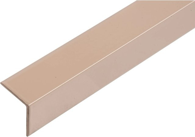 GAH Alberts Winkelprofil ungleichschenklig aus Aluminium, gold, B/T/H: 200 x 20 x 200 cm - Bild 1