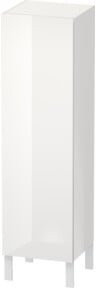 Duravit L-Cube Halbhochschrank in Weiß Hochglanz mit Glastür, B/T/H: 40 x 36,3 x 132 cm - Bild 1