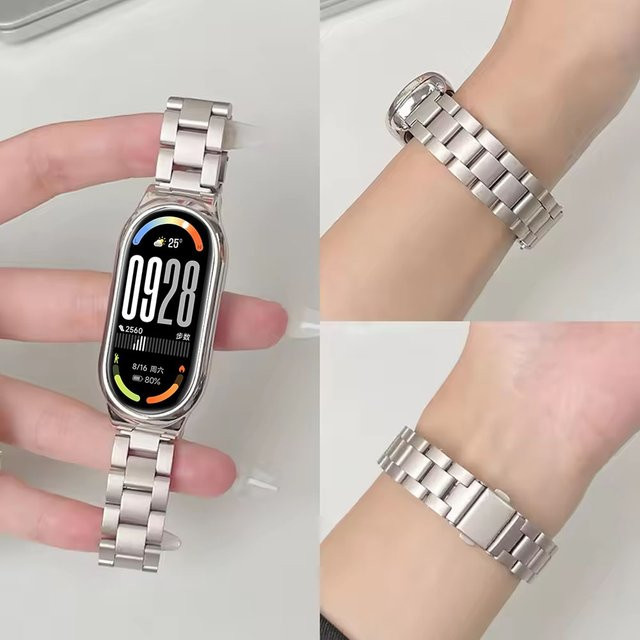 Xiaomi Uhrenarmband Edelstahl, Silber, Unisex - Bild 1