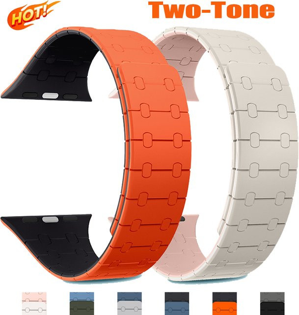 CAOWTAN Uhrenarmband Silikon, Magnetisch, Bunt, Unisex - Bild 1