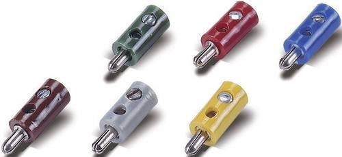 No Name Modellbahn Stecker 2.6mm mit Querloch, 10 Stück, Rot - Bild 1