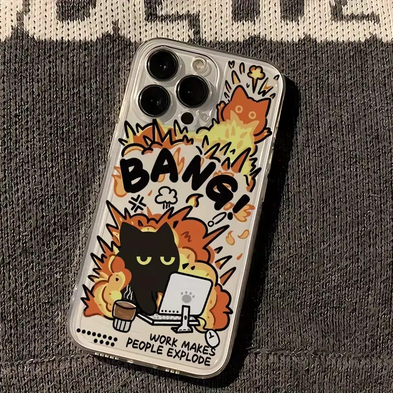 Creative Label Handyhülle Black Cat für Xiaomi Redmi Note Serie in Schwarz aus weichem TPU - Bild 2