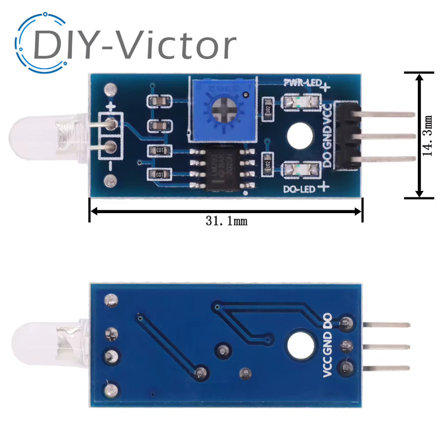 LM393 Lichtsensor Modul mit digitalem und analogem Ausgang für Arduino, Blau - Bild 3