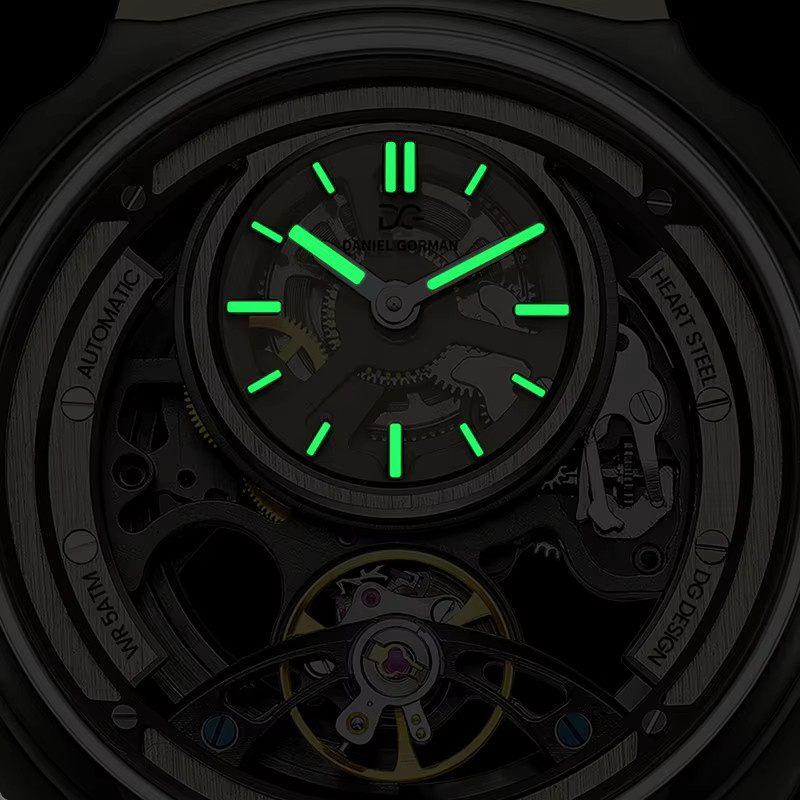 Daniel Gorman Armbanduhr Automatik, Edelstahl, Silikonarmband, Herren - Bild 3
