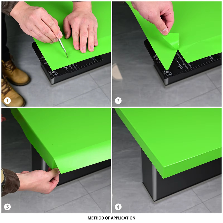 FOSHIO Rechtwinkliges Schneidebrett in Schwarz als Präzisions-Schneidehilfe für Vinyl-Autoverpackungen, Fenstertönungsfolien und Tapetenaufkleber - Bild 5