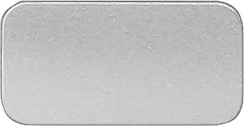 Siemens Bezeichnungsschild 3SB2901-2MB in Silber und Schwarz, 10 Stück - Bild 1