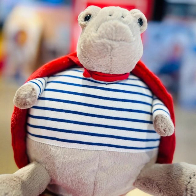 XUYUAN Timmy Schildkröte mit romantischem Outfit als Kawaii Deko für Schreibtisch und Wohnzimmer, Mehrfarbig - Bild 1