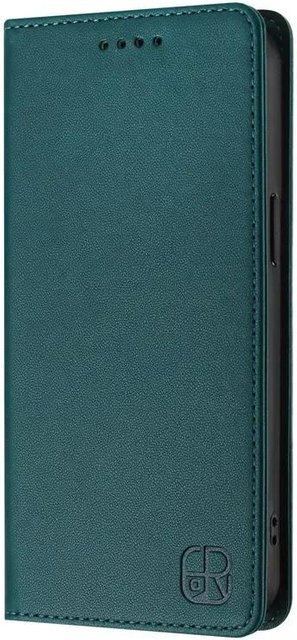 Luxus Leder-Handyhülle mit Geldbörsenfunktion und Magnetverschluss für Samsung Galaxy A03 Core, Farbe: Grün - Bild 1