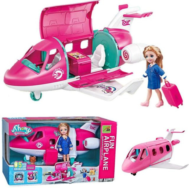 Discover Intime Spielset-Puppe mit Reise-Traumflugzeug, Puppenzubehör, ab 3 Jahren - Bild 1