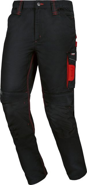 Parkside Performance Herren Arbeitsbundhose aus Poly-Cotton in Schwarz und Grau mit reflektierenden Elementen - Bild 1