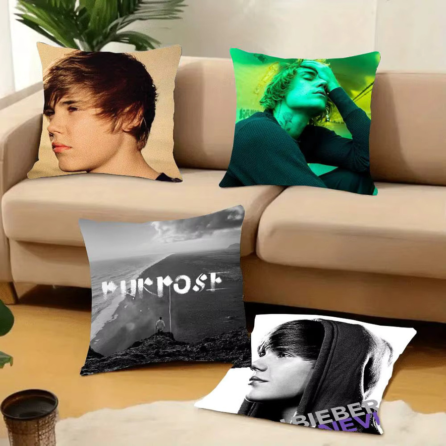 J-Justin Bieber Album Design Kissenbezug für Sofa und Dekoration, B/B: 40 x 40 cm - Bild 2