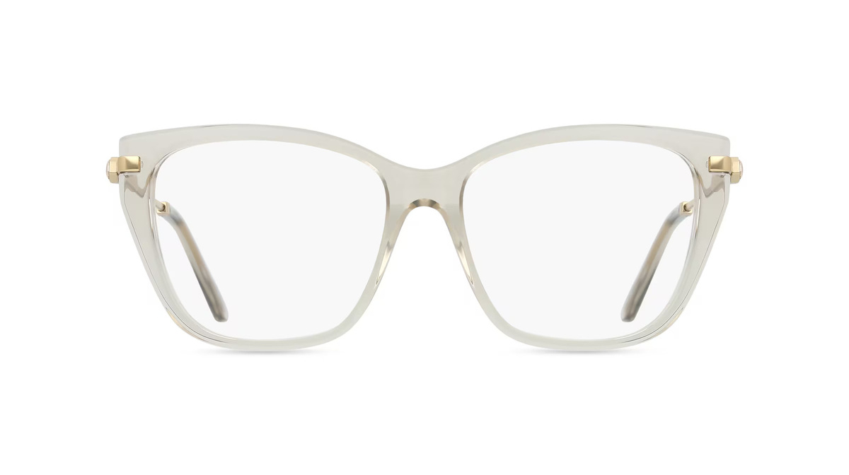 Swarovski SK2060 Korrektionsbrille Damen, Vollrand, Cat Eye, Acetat, beige - Bild 1