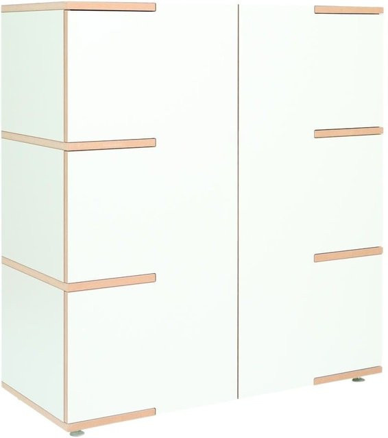 Tojo Sideboard Stau Schrank in Weiß matt - Bild 1